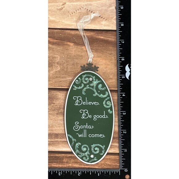 2010 HALLMARK KEEPSAKE ORNAMENT QXG3533 BELIEVE IN SANTA BY JULIE FORSYTH - Picture 7 of 10